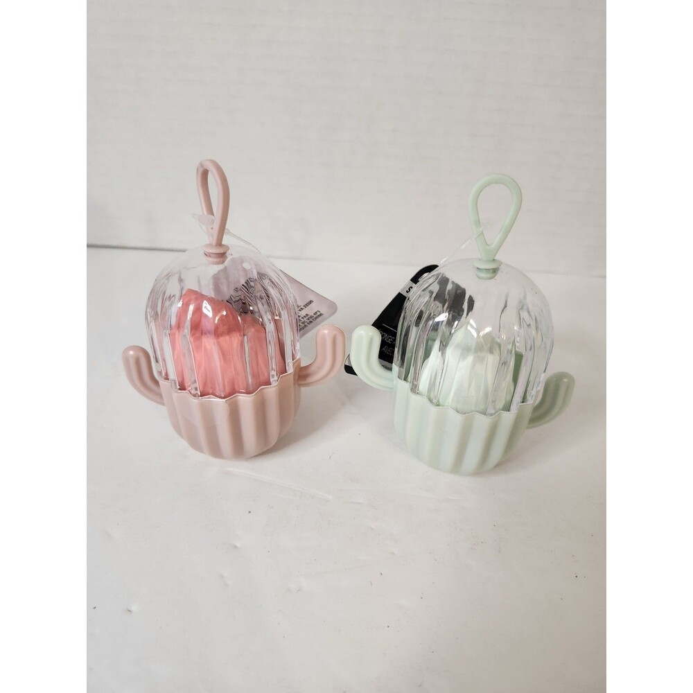 Lot Of 2 Sassy + Chic Makeup Sponges And Cases